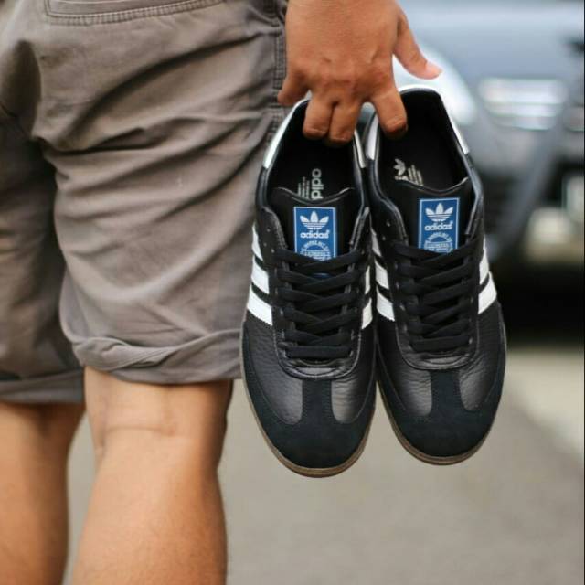 ADIDAS SAMBA OG BLACK WHITE GUM SOLE ORIGINAL