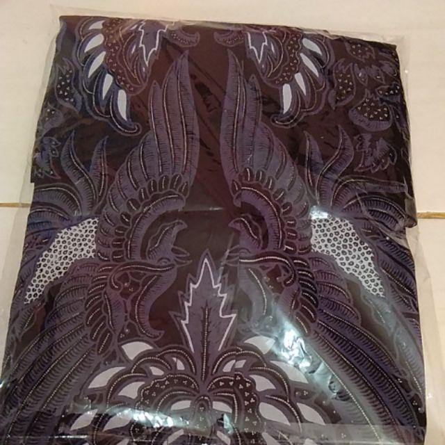 Peksi Abu Kemeja Batik Pria Katun Sragenan Full Furing