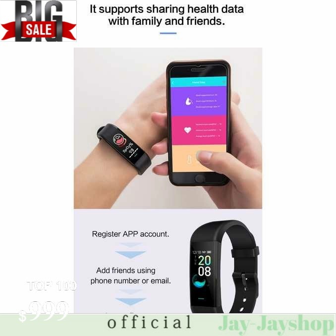 SKMEI Medical Smartwatch Heartrate Blood Pressure Monitor - P9