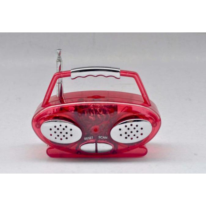 terlaris01 Radio mini auto scan double frekuensi AM/FM + earphone