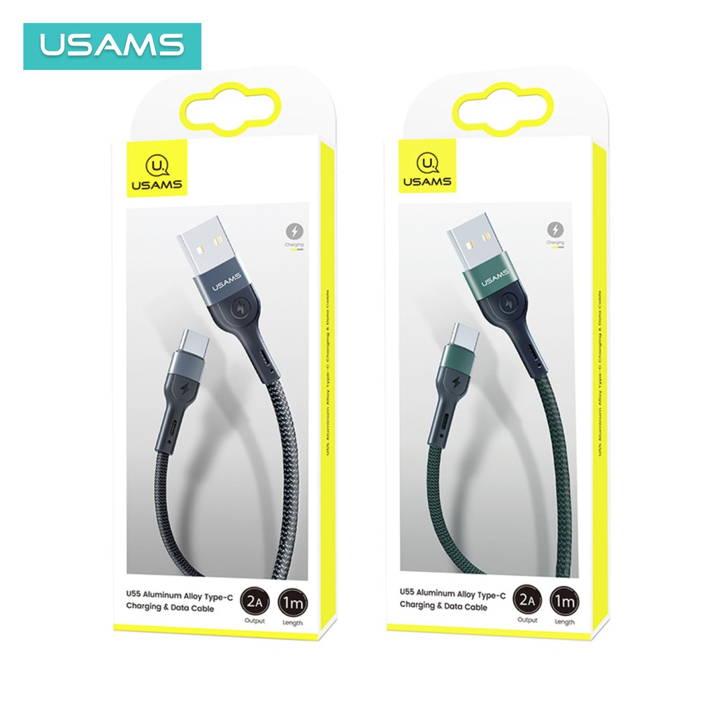 USAMS U55 KABEL DATA TYPE-C ALUMINUM ALLOY