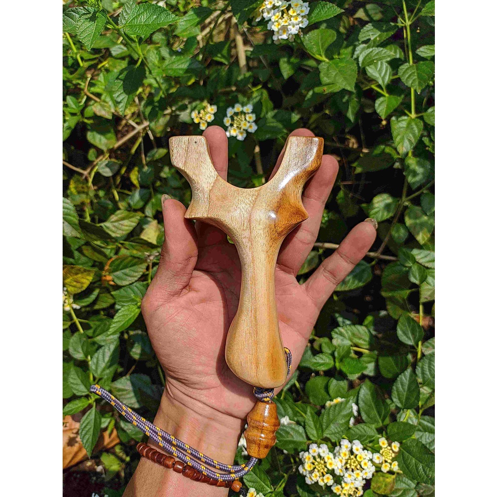 Frame ketapel ikan kayu jati