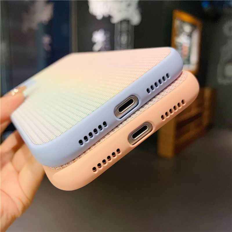 Soft Case Hp Gambar Pelangi Untuk IPhone 12 / 13 / 11promax / X / Xs Max / Xr 7711