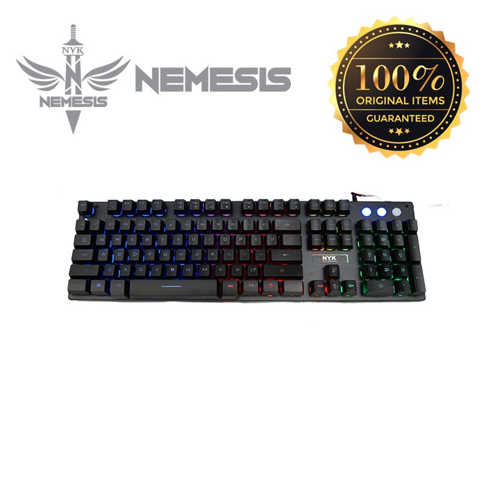 KEYBOARD GAMING NYK KR 201 GAME MASTER RAINBOW ANTI GHOSTING ORIGINAL