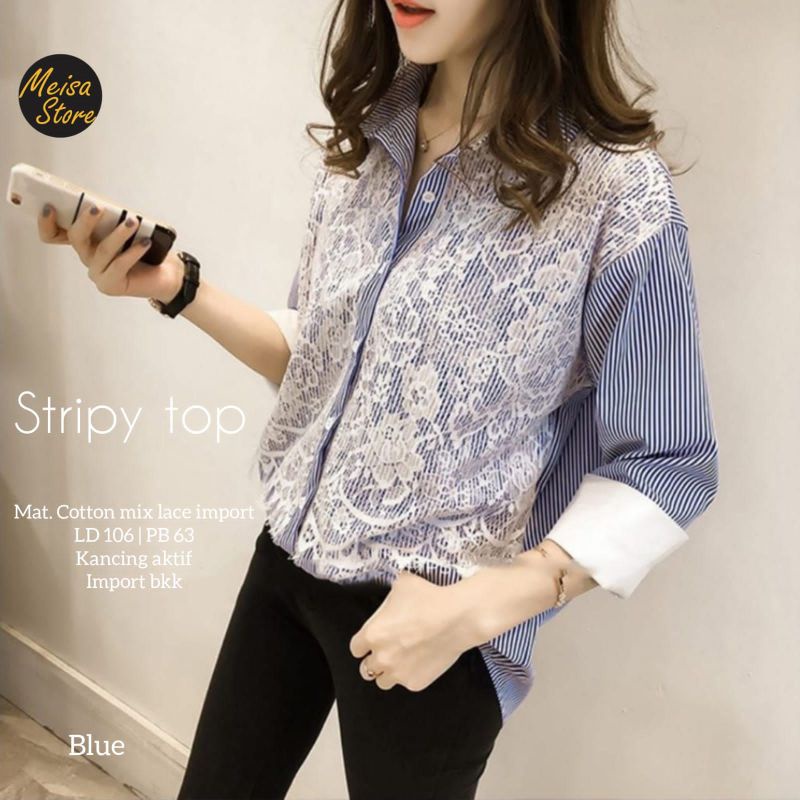 STRIPY TOP by Meisa Store