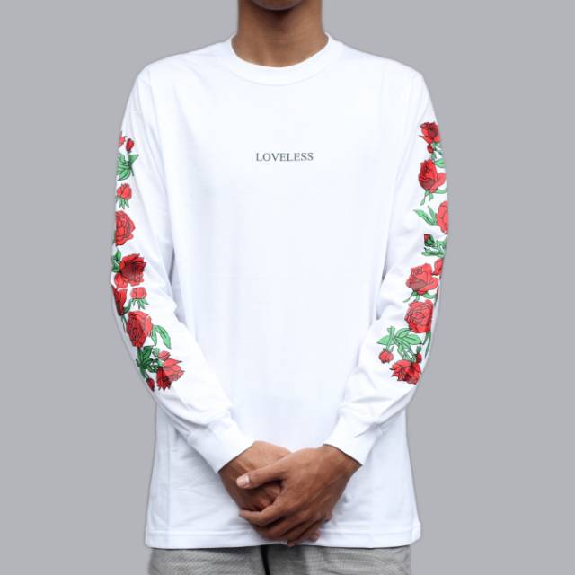 Kaos Longsleeve Wasted  Youth Paris Loveless Rose Premium Mirror