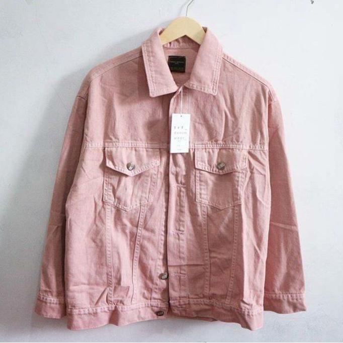 YUK BELI OVERSIZE JACKET JEANS PINK ZARA | JACKET DENIM PINK - MERAH MUDA KEBURU HABIS..