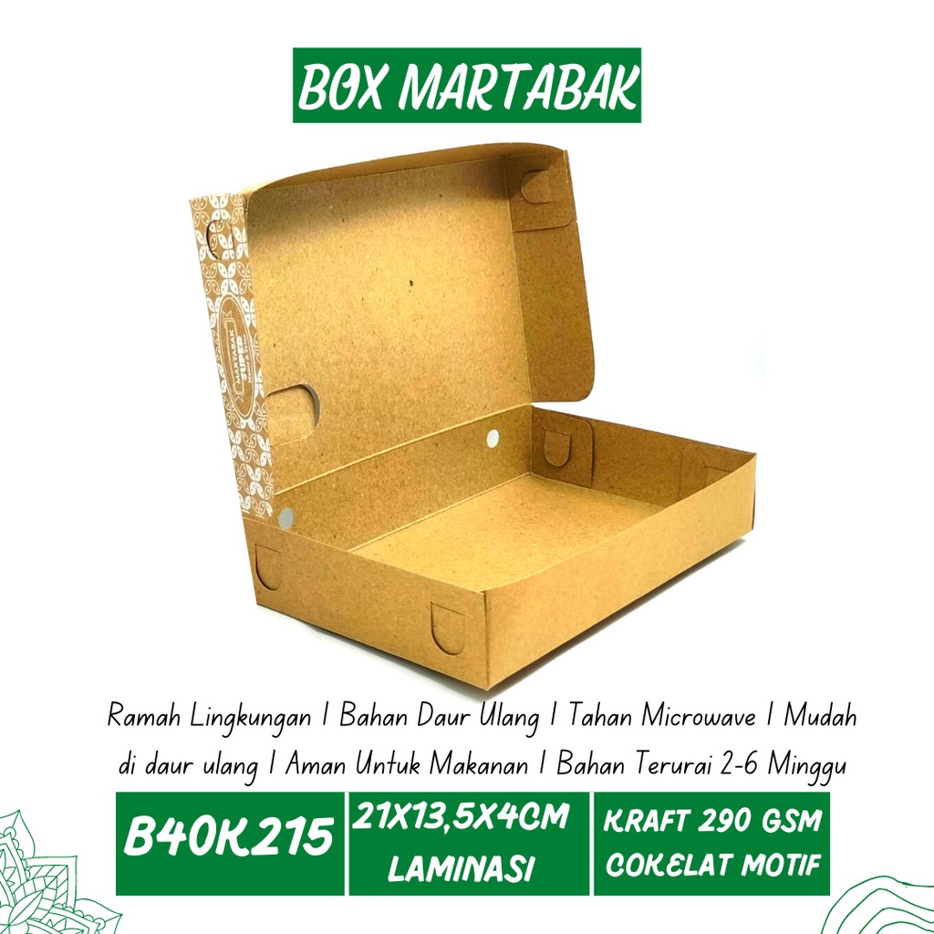 Dus Martabak 21X13.5X4 Box Martabak (B40K215-Laminasi)