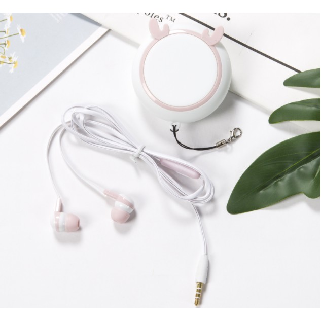 [A-113] / [A-117] Headset Earphone MERRY CHRISTMAS / Wadah Earphone Tema Natal Xmas Simple Elegan