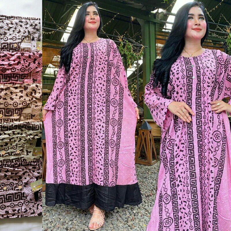 Daster Batik Lengan Panjang Super Jumbo Busui Bumil LD 135