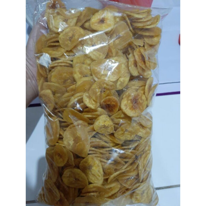 

Keripik Kripik Pisang Agung Manis Khas Lumajang kemasan 1 Kg