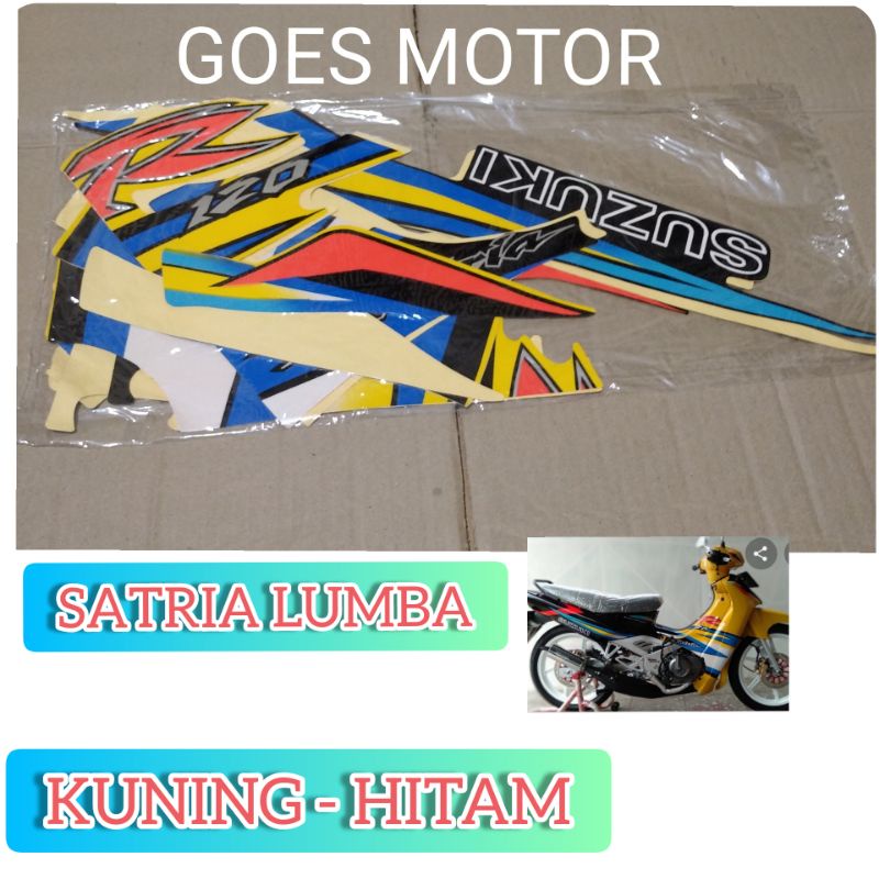 STRIPING SATRIA LUMBA KUNING HITAM AJS