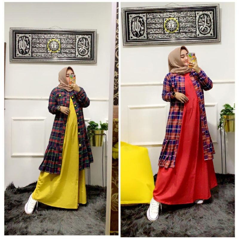 Set Gamis Outer Flanel RAN 88 Original