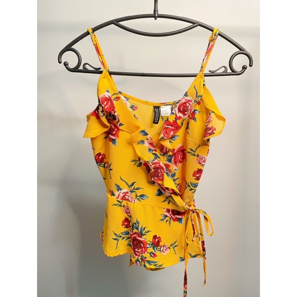 Yellow Floral Top (H&M)