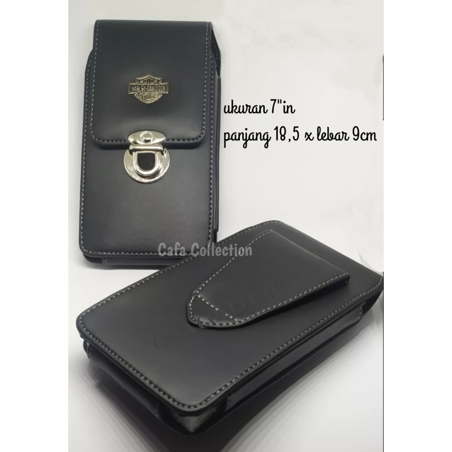 DOMPET HP PINGGANG PRIA 1 SLOT UKURAN 7 &quot;in &amp; 6'5&quot;in//SARUNG HP PINGGANG 1 RUANG KULIT // SARUNG HP KULIT PRIA