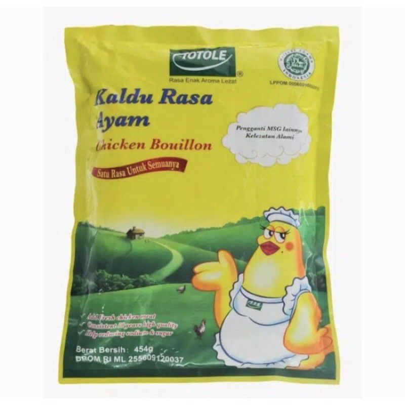 

TOTOLE Kaldo Rasa Ayam / Chicken Bouillon Kelezatan Alami 454gr MUI Pengganti MSG lainnya HALAL