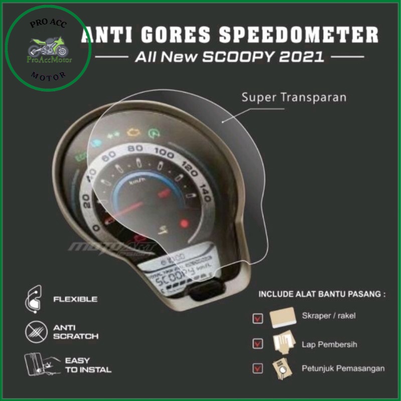 Stiker Antigores spidometer Scoopy 2021