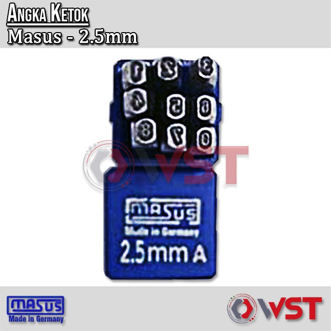 Masus Angka Ketok 2,5 mm