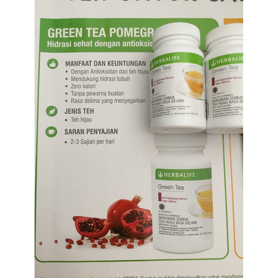 Jual Green Tea - Rasa Buah Delima/Pome Original | Shopee Indonesia