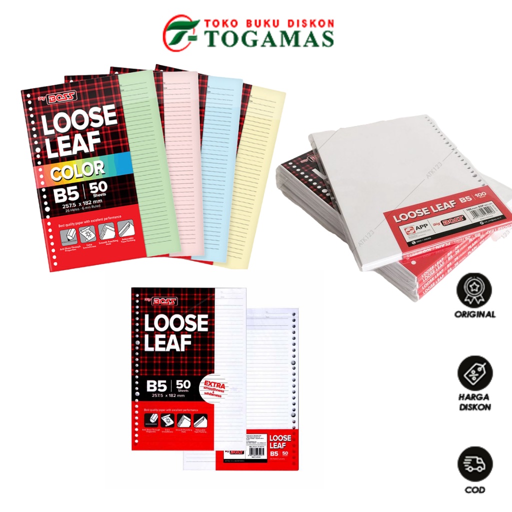 

BEST SELLER !! LOOSE LEAF 100 B5 BIG BOSS