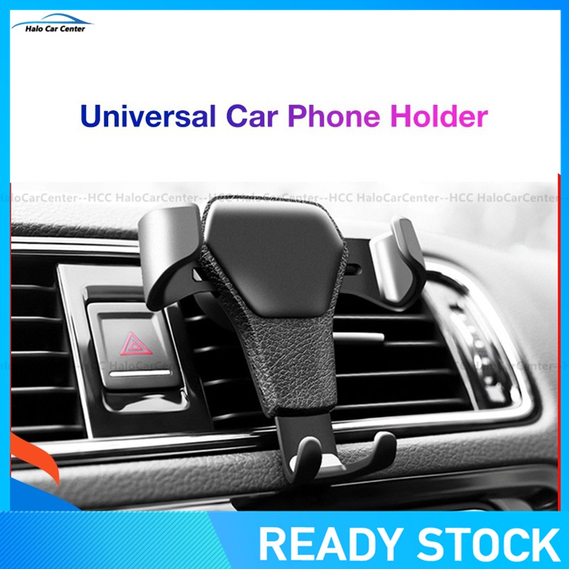 [Ready Stock]Universal Car Phone Holder For Phone In Car Air Vent Mount Stand Smartphone Gravity Bracket