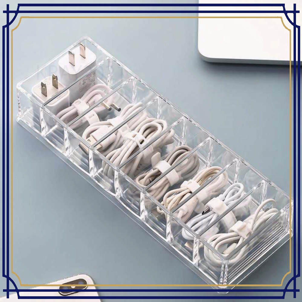 Kotak Kabel Organizer Cable Storage Box 8 Slot - BN-2046