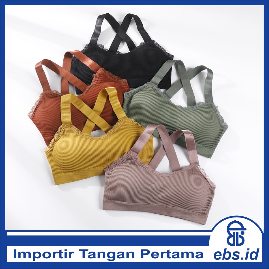 𝐄𝐁𝐒 ✅ PW055 Pakaian Wanita Olahraga Yoga Gym Bahan Katun Murah Import COD PW055