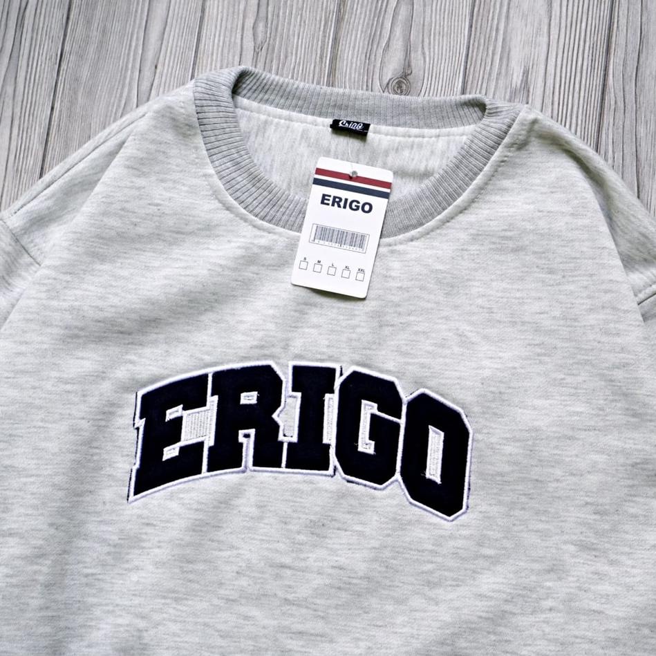 READY SWEATER ERIGO CREWNECK TERBARU - SWEATER PRIA ERIGO CREW NECK HITAM MURAH