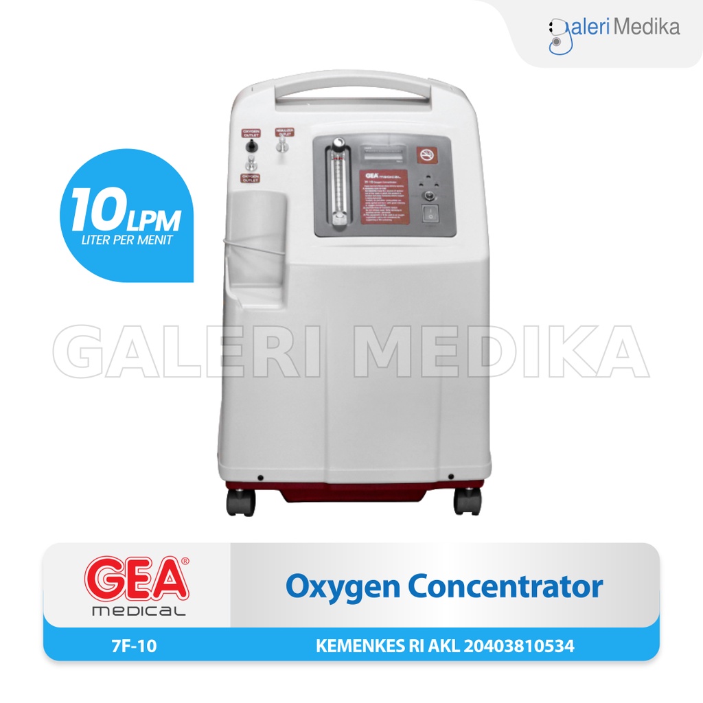 Oxygen Concentrator GEA 7F-10 LPM / 7F10LPM - Mesin Penghasil Oksigen 10 LPM/ Generator Oksigen / Konsentrator Oksigen GEA