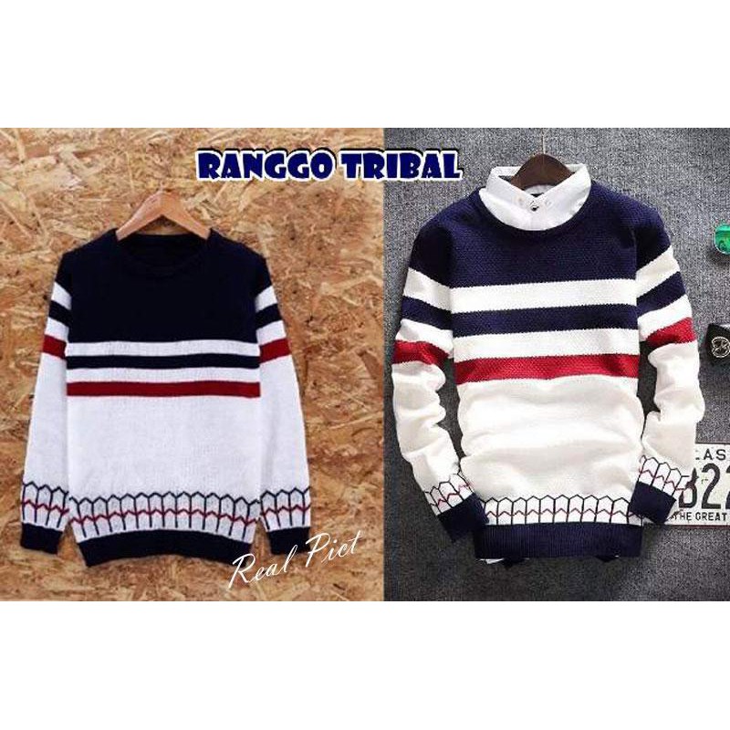 DAMSSHOP - SWEATER RAJUT PRIA RANGO TRIBAL TO SELLING