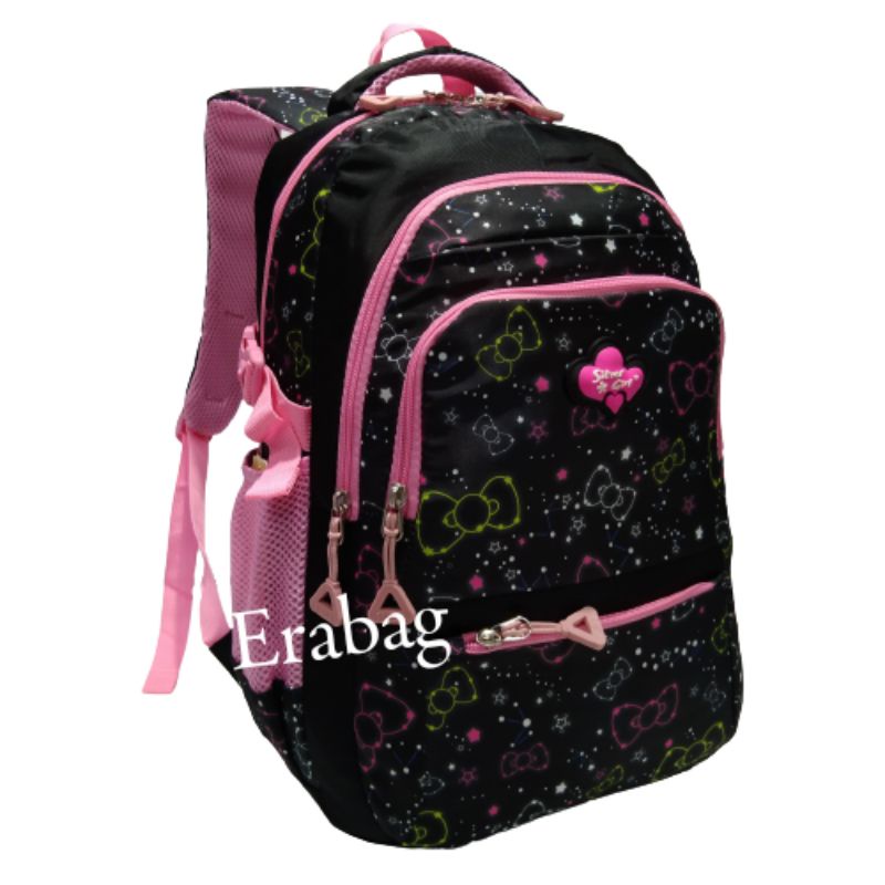 Alto Silver girl Backpak  70979V1 Multi Warna Tas sekolah Ransel Laptop Raincover