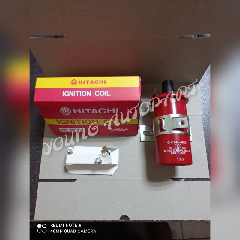 IGNITION COIL/COIL PANJANG HITACHI 12V C6R-800 UNIVERSAL KIJANG