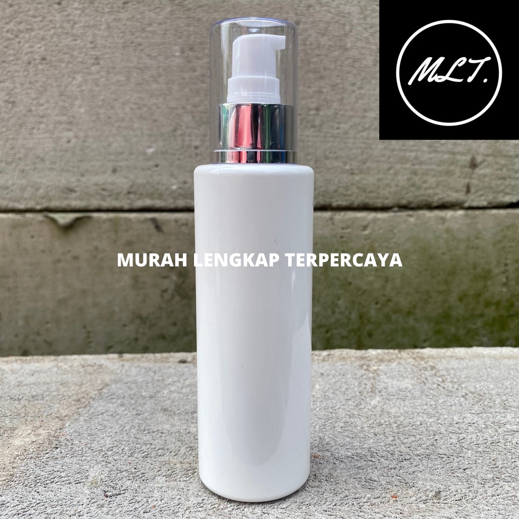 BOTOL PUMP TREATMENT 150ML RF PUTIH PUMP TREATMENT SILVER FULLCAP