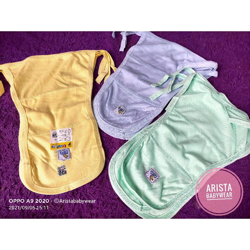 SNI DAFFA - 3PCS POPOK BAYI D/N(DOUBLE NIT) FULL WARNA BEST QUALITY