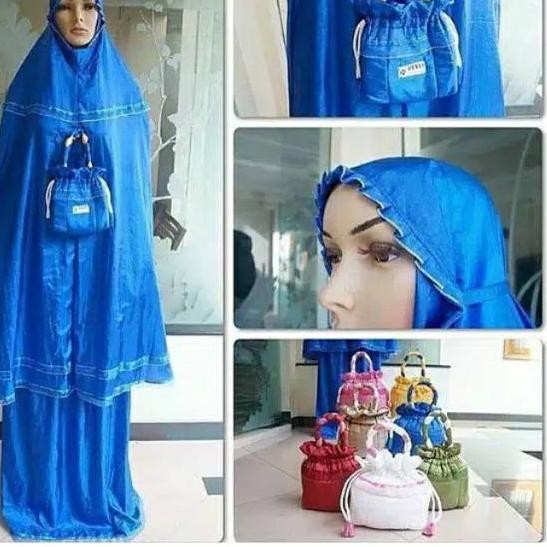 BIH Mukena travelling jumbo/ori loufie/Mukena parasut loufie / mukena loufie _