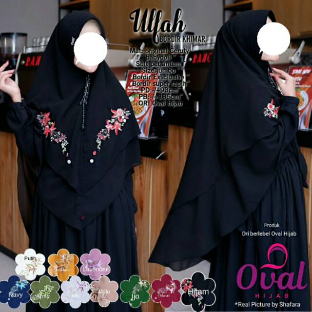 Ulfah bordir khimar