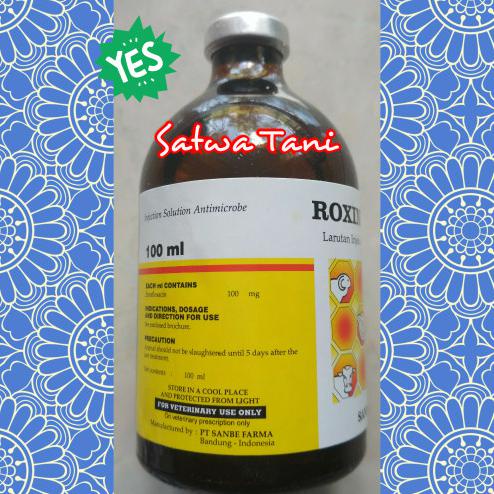 Buruan Serbu] Roxine Inj. 100 Ml (Enrofloxacine, Injeksi Antimikroba)