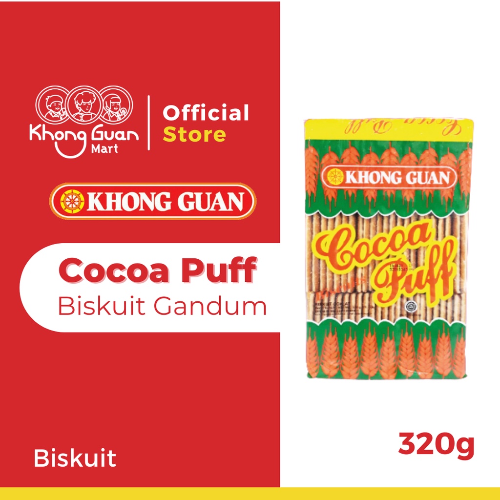 

KHONG GUAN Cocoa Puff Biskuit Pack 320 Gram