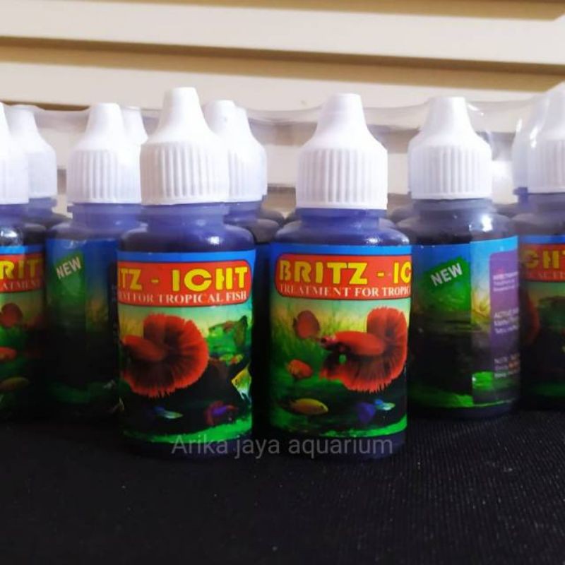 

BRIZT ICHT Obat biru ikan cupang guppy molly platy neon tetra dll 30ml
