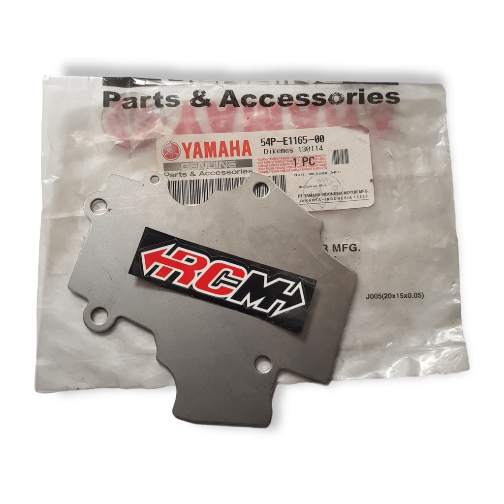 54P-E1165-00 PLAT PELAT TUTUP DEKSEL COVER HEAD HED MIO J MIO GT SOUL GT XRIDE X-RIDE ORI ORIGINAL YAMAHA YGP ASLI