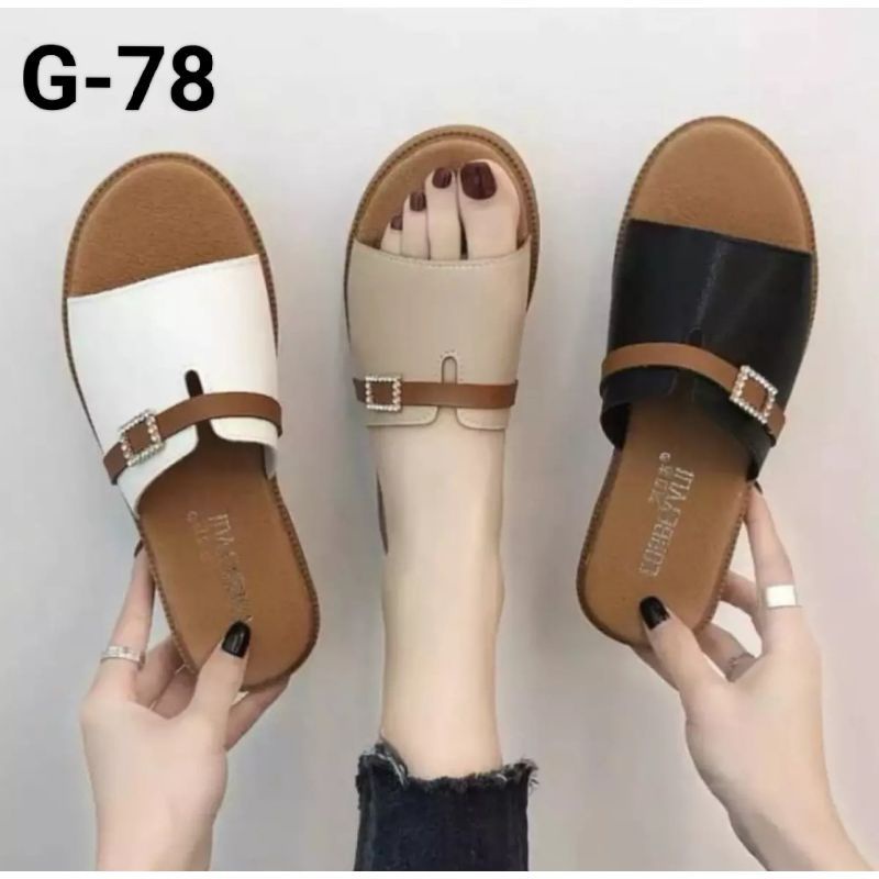 SANDAL WANITA TEPLEK KOKOP PLAT G78