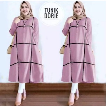 QUINNYSHOP-COD-BAJU TUNIK WANITA TERBARU-TUNIK 2020-BAJU ATASAN WANITA TUNIK-ATASAN WANITA MUSLIM