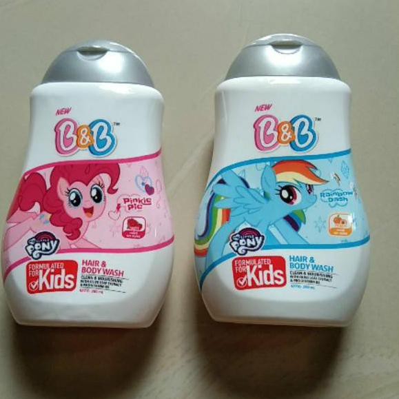 B&amp;B HBW Smooth Pinkie Rainbow Botol 280ml - B&amp;B Shampo dan Sabun Mandi