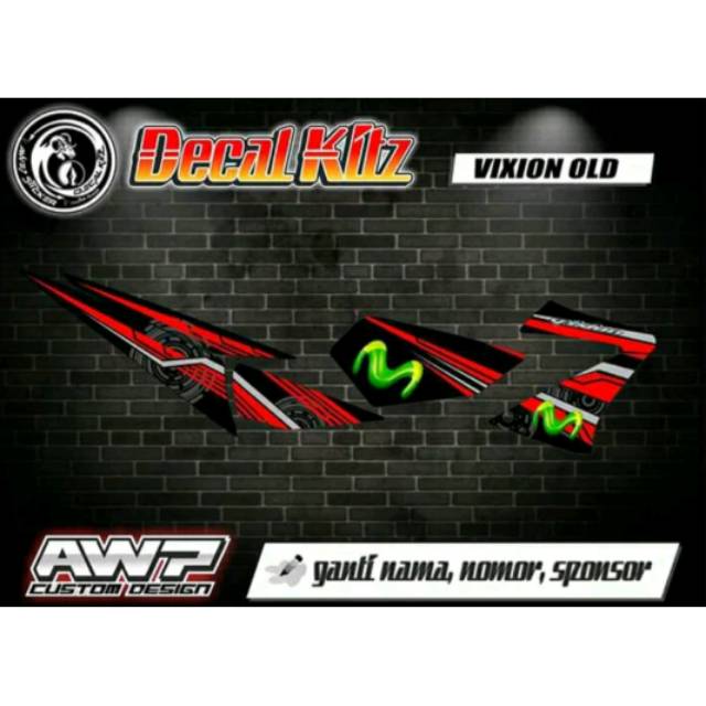 STRIPING STIKER VIXION OLD - VIXION LAMA DESAIN CUSTOM