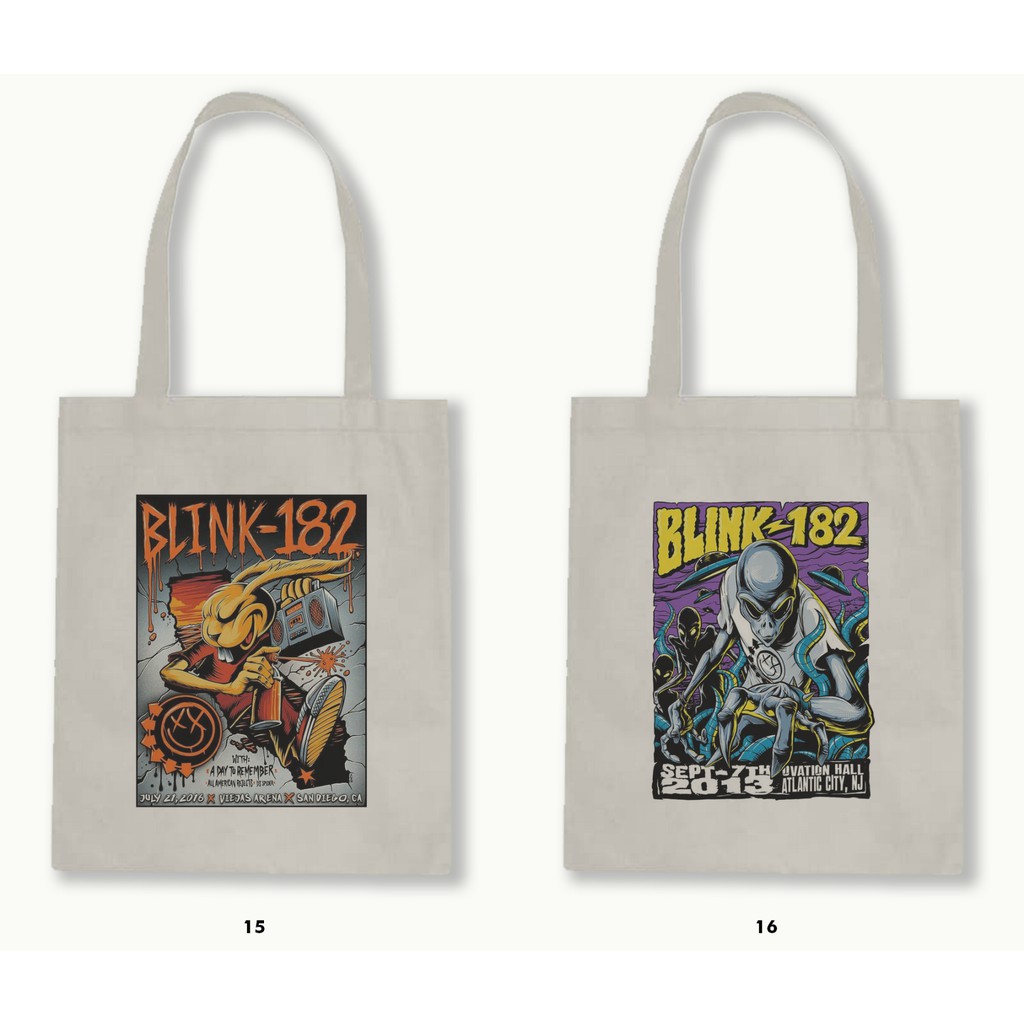 TOTE BAG BLACU 30X40 - BLINK 182 #2