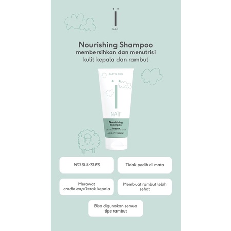 NAIF NOURISHING BABY SHAMPOO 200 ml -Shampoo Bayi