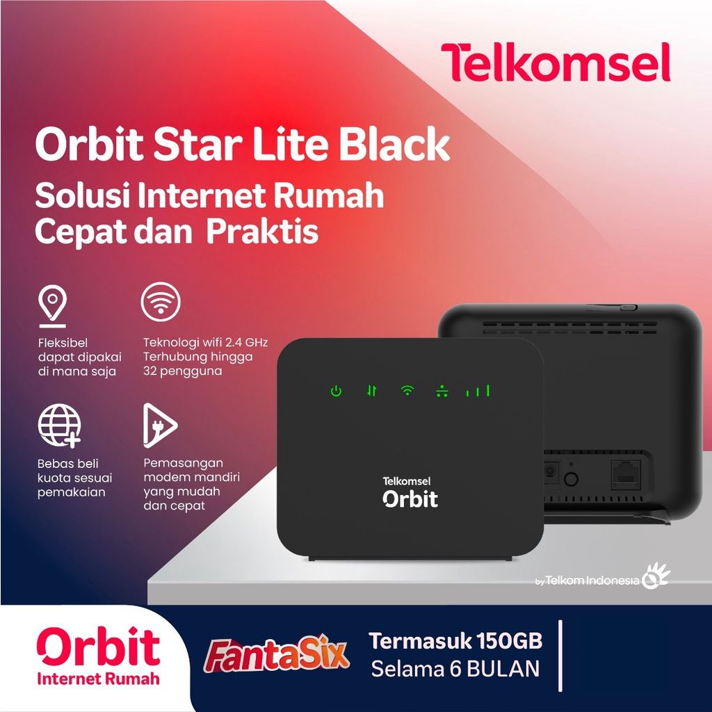 Telkomsel Orbit Star Lite HKM0126 Modem Router Wifi 4G Unlock All Operator