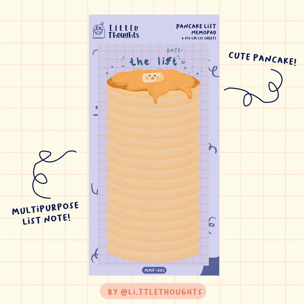 Pancake List Memopad | To Do List / Shopping List-1