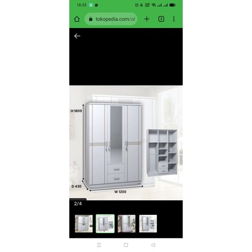 Lemari Pakaian modern minimalis