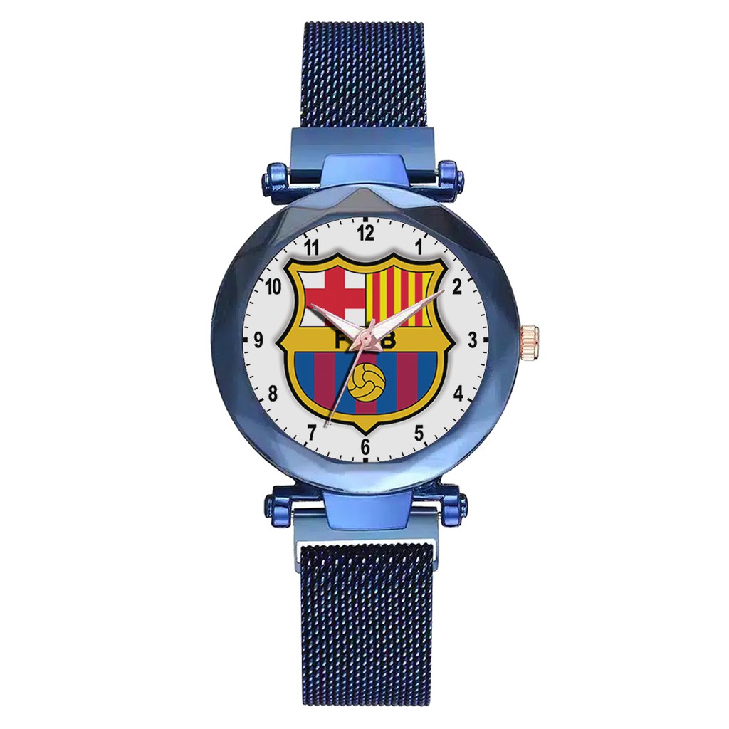 Jam Tangan Wanita Custom - FC BARCELONA 1 Free Box &amp; Batre Cadangan